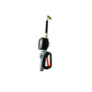 Trolley mounted oil dispenser with digital oil guns