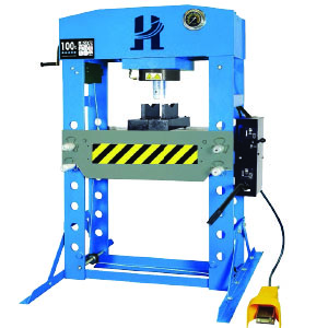 HJ0813CE 100 ton Air hydraulic foot operated workshop press