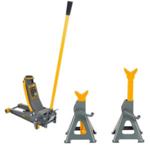 trolly jack and ratchet stand combo